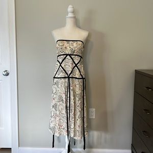 Nicole Miller Sz 10 strapless dress